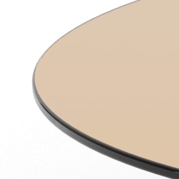 Ryvos Soffbord i Glas 80 cm Rund - Brun - Möbler - Bord & matgrupp - Soffbord