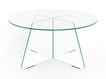 Ryvos Soffbord i Glas 80 cm Rund - Kristallklar - Möbler - Bord & matgrupp - Soffbord