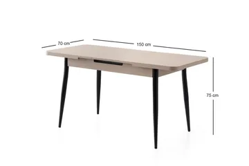 Saidie Matbord 120 cm Rektangulär - Brun - Möbler - Bord & matgrupp - Matbord & köksbord
