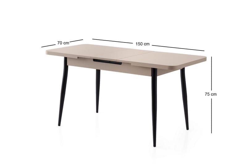 Saidie Matbord 120 cm Rektangulär - Brun - Möbler - Bord & matgrupp - Matbord & köksbord