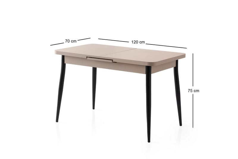 Saidie Matbord 120 cm Rektangulär - Brun - Möbler - Bord & matgrupp - Matbord & köksbord