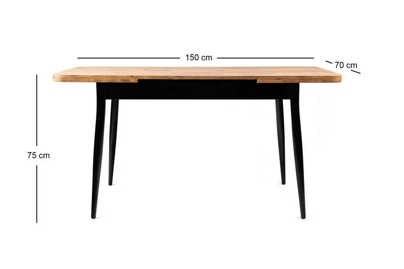 Saidie Matbord 120 cm Rektangulär - Brun - Möbler - Bord & matgrupp - Matbord & köksbord