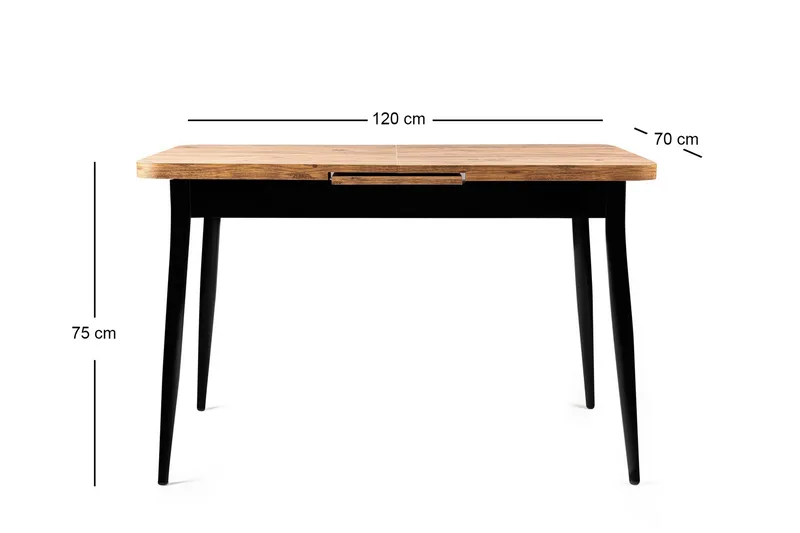 Saidie Matbord 120 cm Rektangulär - Brun - Möbler - Bord & matgrupp - Matbord & köksbord