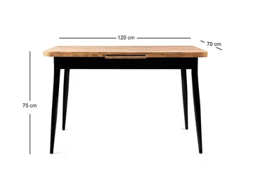 Saidie Matbord 120 cm Rektangulär - Brun - Möbler - Bord & matgrupp - Matbord & köksbord