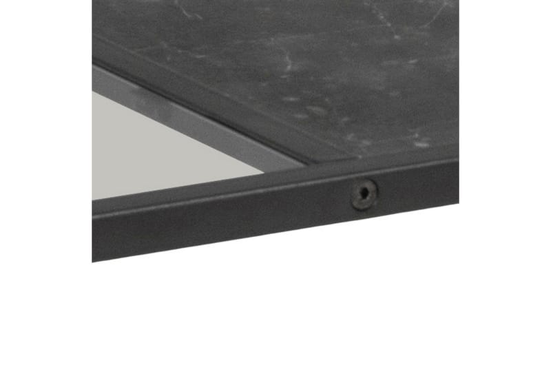 Saklani 120x60 cm Rektangulärt Soffbord i Metall med Glasskiva - Svart - Möbler - Bord & matgrupp - Marmorbord