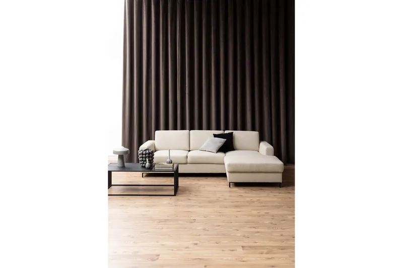 Saklani 120x60 cm Rektangulärt Soffbord i Metall med Glasskiva - Svart - Möbler - Bord & matgrupp - Marmorbord