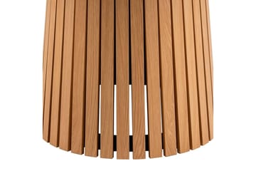 Saku Runt Matbord 120 cm med Trä- och Ekutseende - Beige - Möbler - Bord & matgrupp - Matbord & köksbord