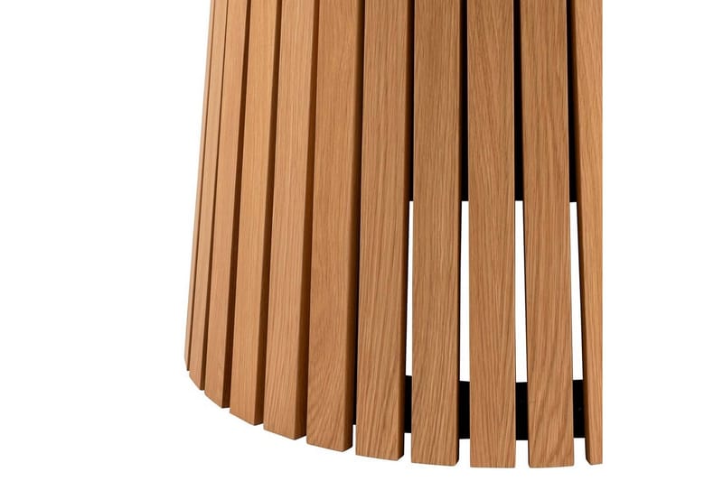 Saku Runt Matbord 120 cm med Trä- och Ekutseende - Beige - Möbler - Bord & matgrupp - Matbord & köksbord
