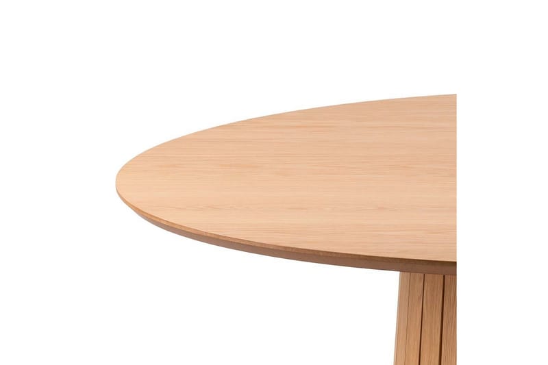 Saku Runt Matbord 120 cm med Trä- och Ekutseende - Beige - Möbler - Bord & matgrupp - Matbord & köksbord