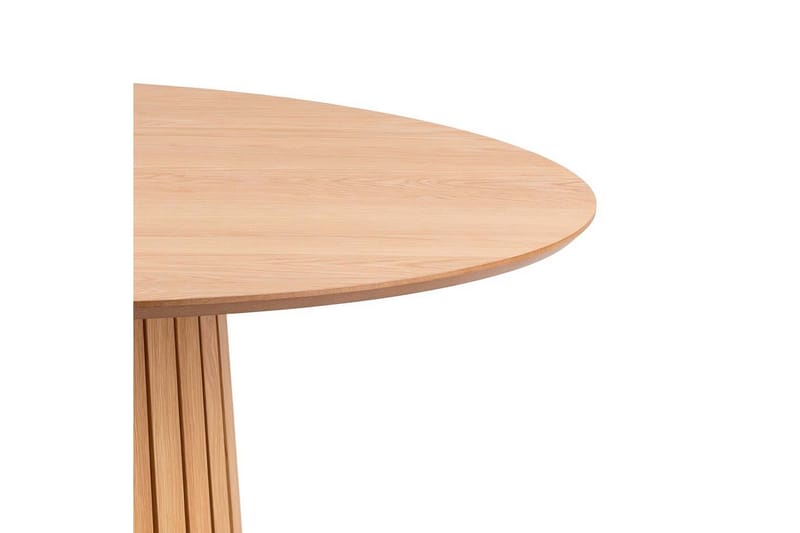 Saku Runt Matbord 120 cm med Trä- och Ekutseende - Beige - Möbler - Bord & matgrupp - Matbord & köksbord