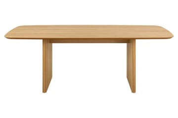 Saku Stort Rektangulärt Matbord 220 cm med Trä- och Ekutseende - Beige - Möbler - Bord & matgrupp - Matbord & köksbord