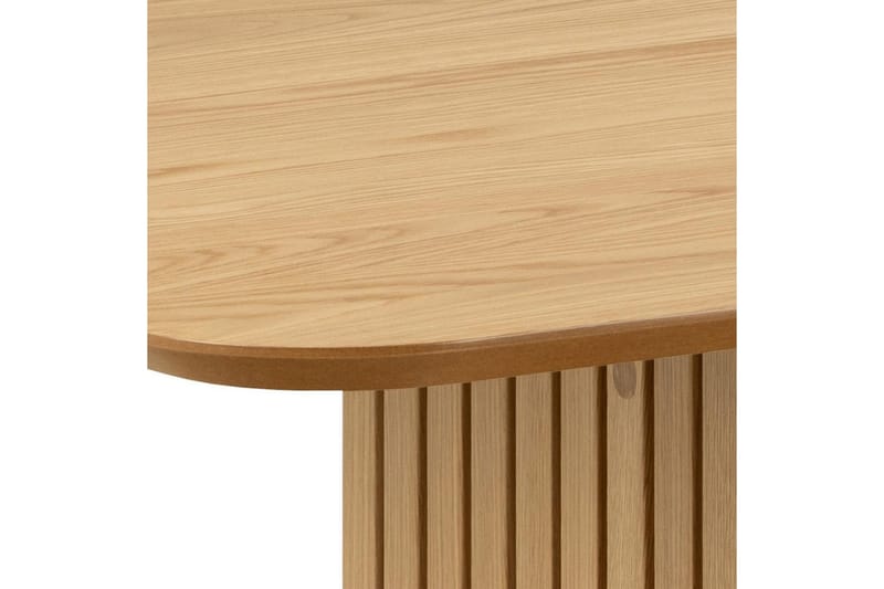 Saku Stort Rektangulärt Matbord 220 cm med Trä- och Ekutseende - Beige - Möbler - Bord & matgrupp - Matbord & köksbord