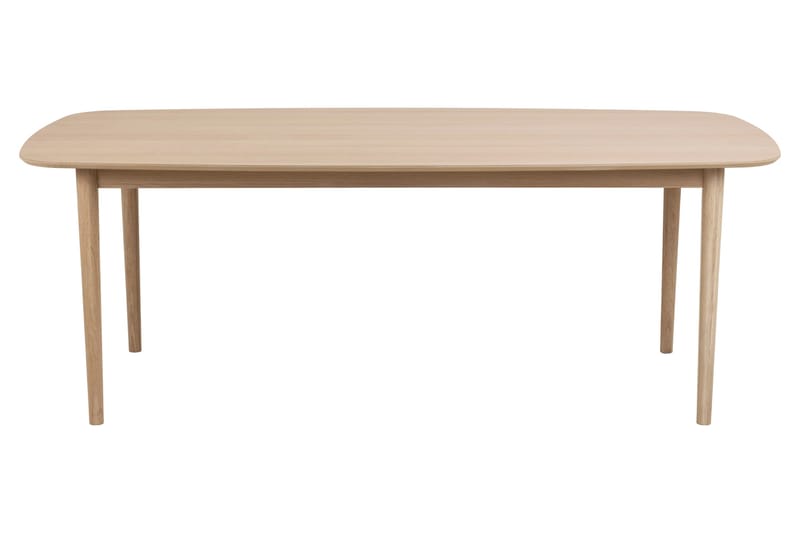 Salama Stort Rektangulärt Matbord 210 cm med Trä- och Ekutseende - Vit - Möbler - Bord & matgrupp - Matbord & köksbord