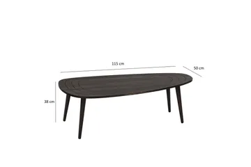 Saldus Soffbord 115 cm - Antracit - Möbler - Bord & matgrupp - Soffbord