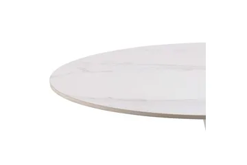 Salm Litet Runt Matbord 90 cm i Keramik - Vit - Möbler - Bord & matgrupp - Marmorbord