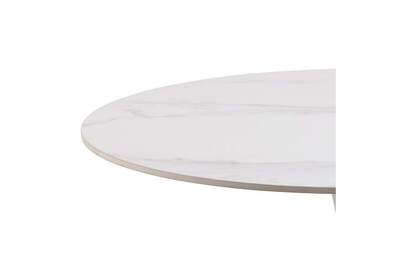 Salm Litet Runt Matbord 90 cm i Keramik - Vit - Möbler - Bord & matgrupp - Marmorbord