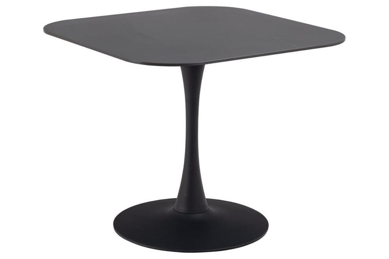 Salm Matbord 90 cm Kvadratisk, Svart