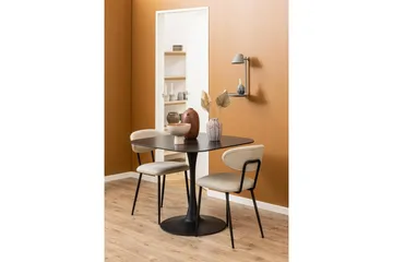 Salm Matbord 90 cm Kvadratisk - Svart - Möbler - Bord & matgrupp - Matbord & köksbord