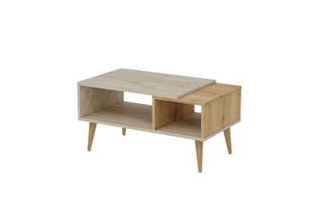 Salric Soffbord 90 cm - Travertine/Ek - Möbler - Bord & matgrupp - Soffbord