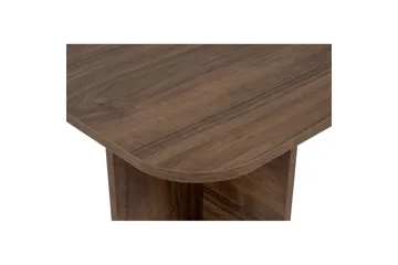 Salrin Rektangulärt Soffbord 120 cm med Skulpturala Korsade Ben i Trä - Brun - Möbler - Bord & matgrupp - Soffbord