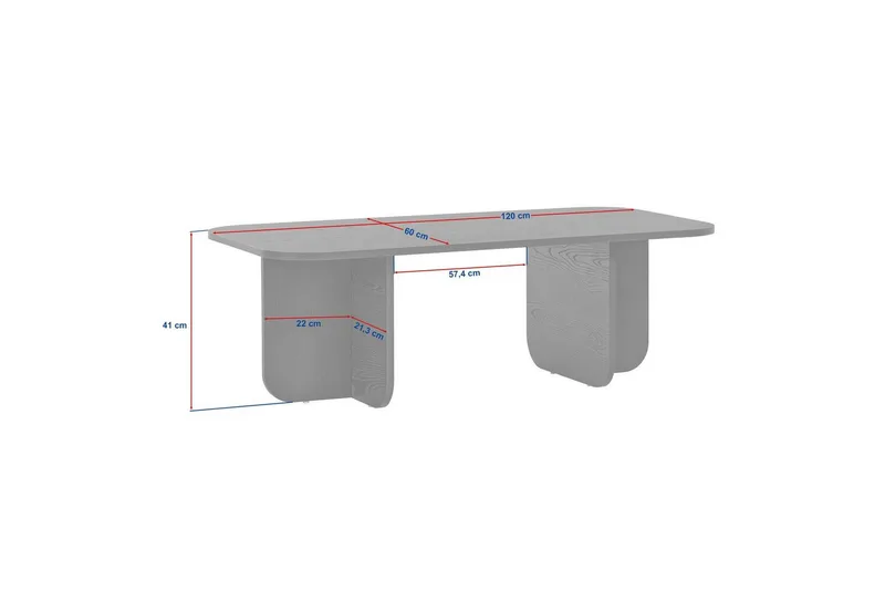 Salrin Soffbord 120 cm - Brun - Möbler - Bord & matgrupp - Soffbord