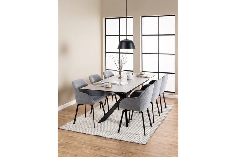 Salupa Matbord 210x90 cm - Grå - Möbler - Bord & matgrupp - Matbord & köksbord