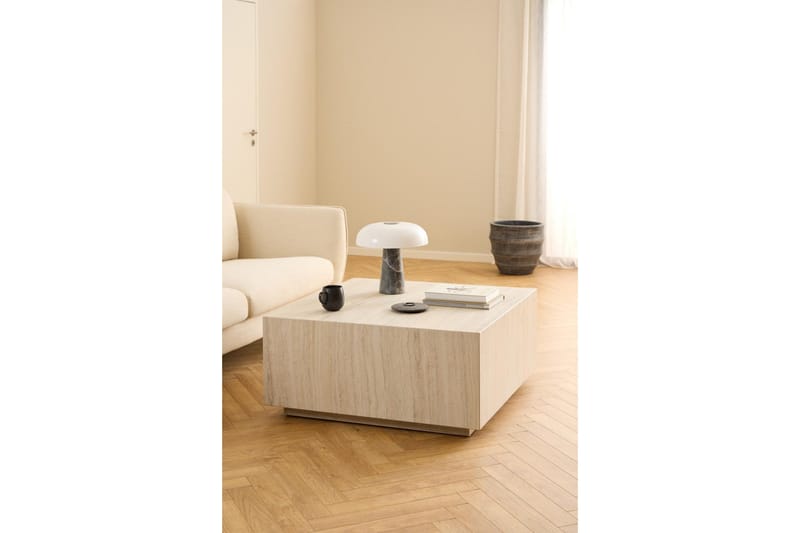 Samon Kvadratiskt Soffbord 90 cm i Sten - Beige - Möbler - Bord & matgrupp - Soffbord