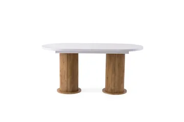 Samtens Matbord 180 cm Oval - Vit - Möbler - Bord & matgrupp - Matbord & köksbord