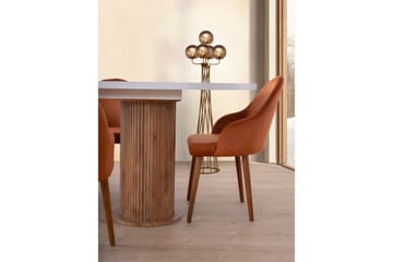 Samtens Matbord 180 cm Oval - Vit - Möbler - Bord & matgrupp - Matbord & köksbord