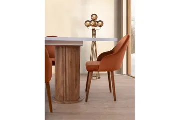 Samtens Matbord 180 cm Oval - Vit - Möbler - Bord & matgrupp - Matbord & köksbord