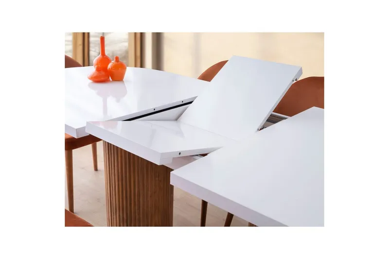 Samtens Matbord 180 cm Oval - Vit - Möbler - Bord & matgrupp - Matbord & köksbord