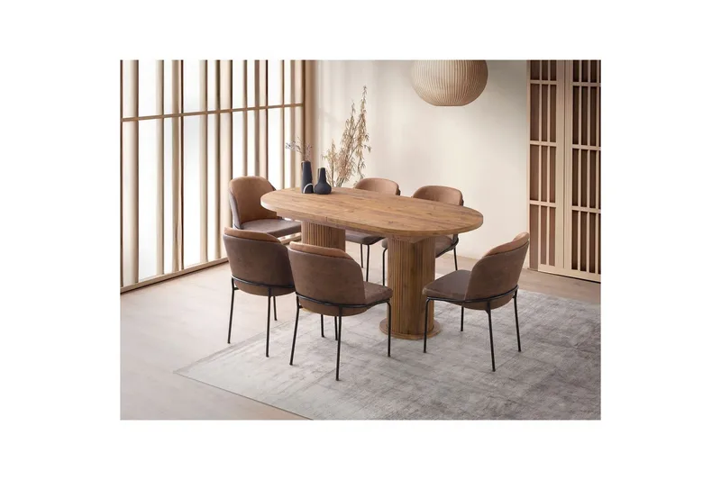 Samtens Matbord 180 cm Rektangulär - Valnöt - Möbler - Bord & matgrupp - Matbord & köksbord