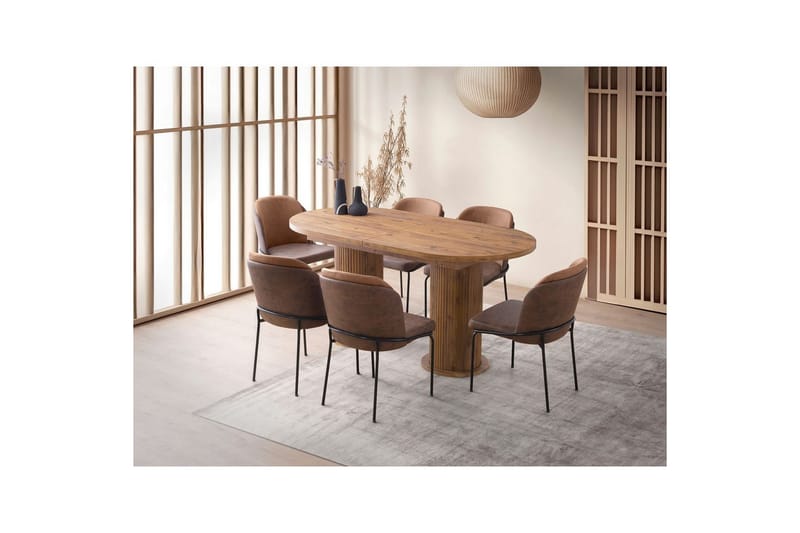 Samtens Matbord 180 cm Rektangulär - Valnöt - Möbler - Bord & matgrupp - Matbord & köksbord