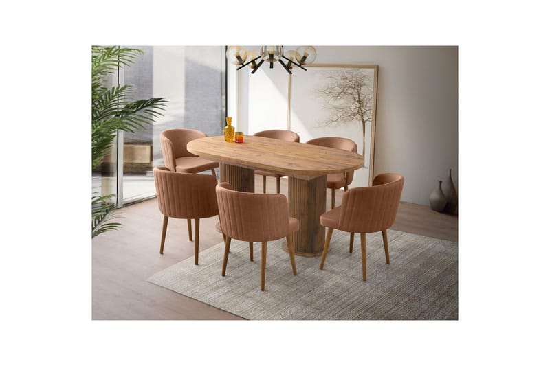 Samtens Matbord 180 cm Rektangulär - Valnöt - Möbler - Bord & matgrupp - Matbord & köksbord