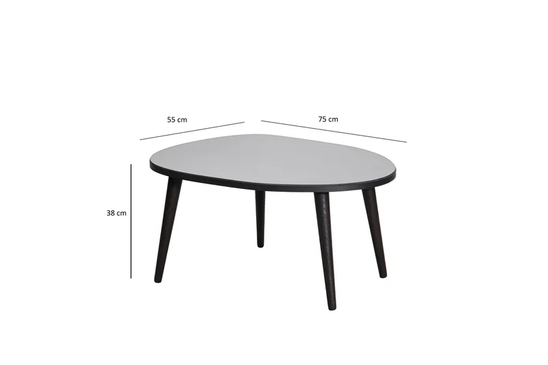 Samtens Soffbord 75 cm - Svart - Möbler - Bord & matgrupp - Soffbord