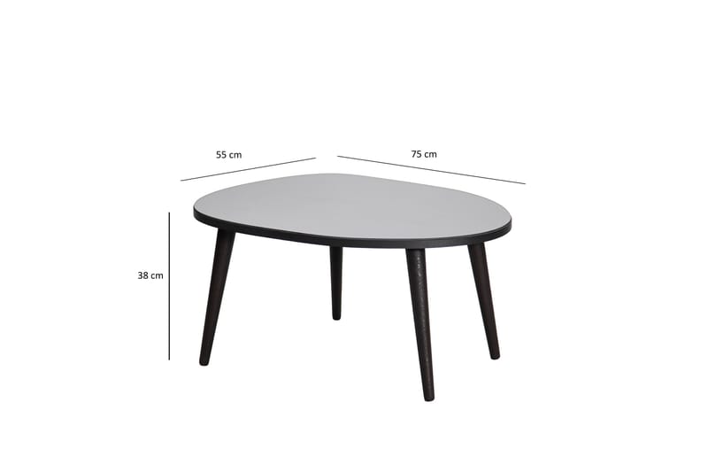 Samtens Soffbord 75 cm - Svart - Möbler - Bord & matgrupp - Soffbord