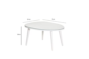 Samtens Soffbord 75 cm - Vit - Möbler - Bord & matgrupp - Soffbord