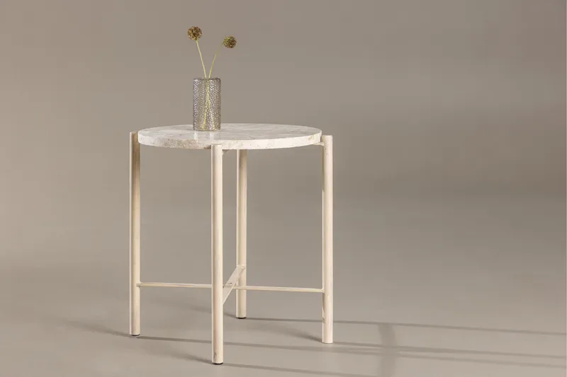 Sandhamn Soffbord 40 cm Rund - Beige - Möbler - Bord & matgrupp - Soffbord