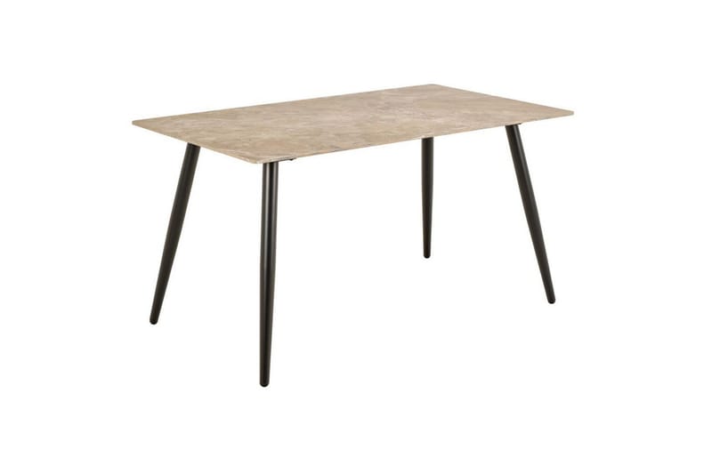 Sanjoan Matgrupp 140 cm + 4 st Zabinka Matstolar - Grå/Beige/Svart - Möbler - Bord & matgrupp - Matgrupp