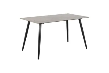 Sanjoan Matgrupp 140 cm + 4 st Zabinka Matstolar - Svart/Beige/Brun - Möbler - Bord & matgrupp - Matgrupp