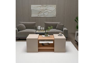 Sarte Soffbord 100x37 cm - Beige/Ljus Brun/Trä - Möbler - Bord & matgrupp - Soffbord