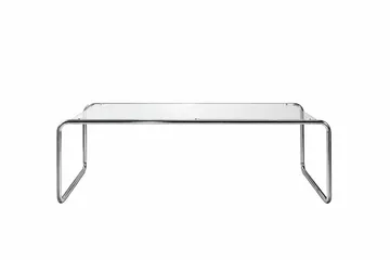 Saturnus Rektangulärt Soffbord 120 cm i Glas och Metall - Klar - Möbler - Bord & matgrupp - Soffbord