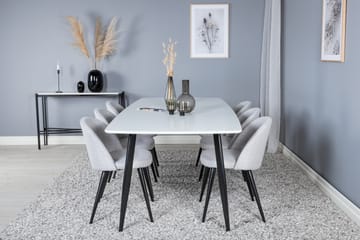 Sedavi Matgrupp 240 cm Rektangulär med 6 Sedavi Stolar - Svart - Möbler - Bord & matgrupp - Matgrupp