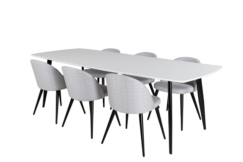 Sedavi Matgrupp 240 cm Rektangulär med 6 Sedavi Stolar - Svart - Möbler - Bord & matgrupp - Matgrupp