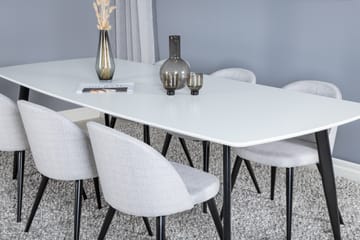 Sedavi Matgrupp 240 cm Rektangulär med 6 Sedavi Stolar - Svart - Möbler - Bord & matgrupp - Matgrupp