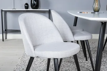 Sedavi Matgrupp 240 cm Rektangulär med 6 Sedavi Stolar - Svart - Möbler - Bord & matgrupp - Matgrupp