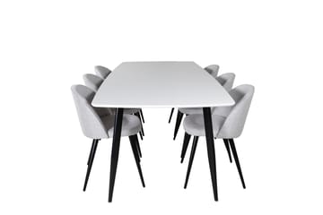 Sedavi Matgrupp 240 cm Rektangulär med 6 Sedavi Stolar - Svart - Möbler - Bord & matgrupp - Matgrupp