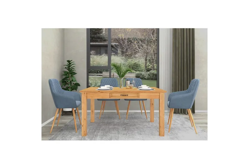 Selma Matbord Rectangulär 140x80 cm - Brun - Möbler - Bord & matgrupp - Matbord & köksbord