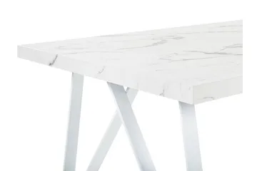 Senneterre Matbord 90x160 cm - Vit/Grå - Möbler - Bord & matgrupp - Matbord & köksbord