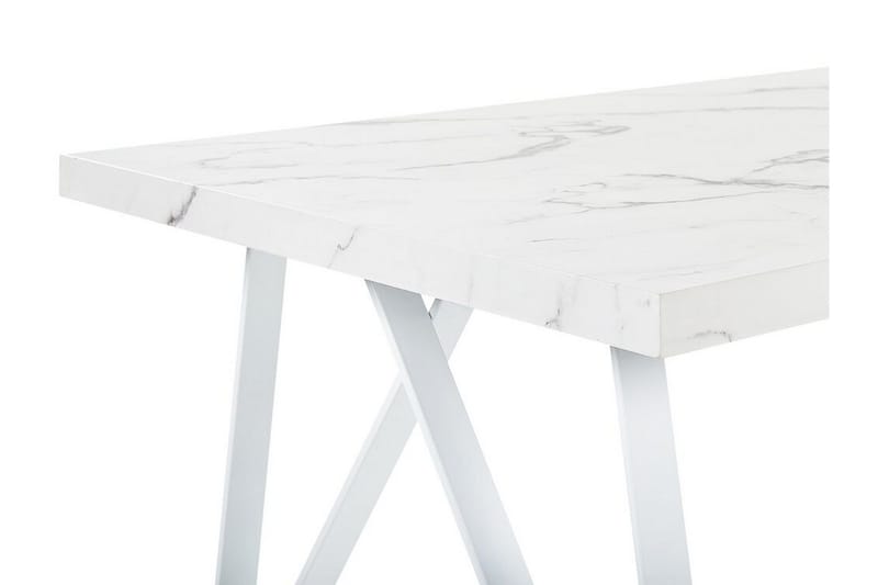 Senneterre Matbord 90x160 cm - Vit/Grå - Möbler - Bord & matgrupp - Matbord & köksbord